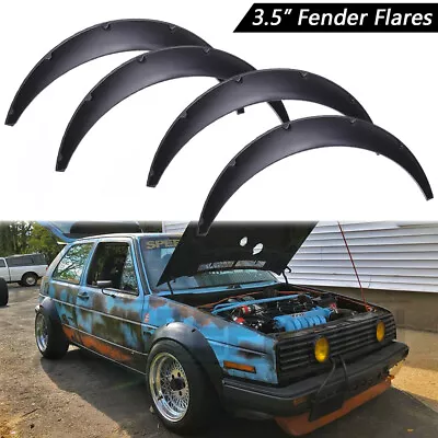 3.5  Fender Flares Extra Wide Body Kit Wheel Arches For Volkswagen Rabbit 75-84 • $65.65