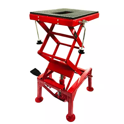 300LB Motor Hydraulic Scissor Floor Jack ATV Wide Deck Center Table Stand Lift • $130.86