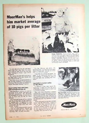 Original 1965 Moormans Ad Features Carl Beckmann Seward County Nebraska • $9.95