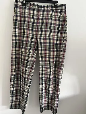 Polo Ralph Lauren Mens Madras Plaid Golf Pants 100% Cotton Size 33x30 • $43.40