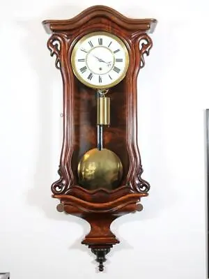 DWARF SERPENTINE VIENNESE REGULATOR WALL CLOCK Weight Driven STUNNING CASE Works • $1831.28