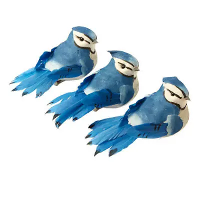 $27.92 • Buy Factory Direct Craft Artificial Blue Jay Mushroom Birds