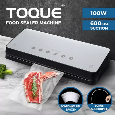 Toque Food Vacuum Sealer Machine Kitchen Fresh Storage Saver Bonus Seal Bags • $59.99