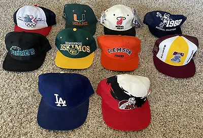Vintage Restoration Hat Cap Lot Starter Logo Athletic Sports Specialties New Era • $249.95