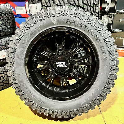 20x10 Moto Metal MO810 Legacy Wheels 35 AT RT Tires 8X170 Ford Super Duty F250 • $2149