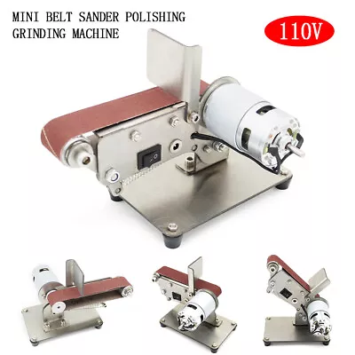 300W Mini Electric Vertical Belt Sander Polishing Grinding Machine 795/895 • $31