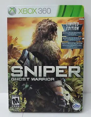 Sniper -- Ghost Warrior - Steelbook (Microsoft Xbox 360 2010) Manual Included • $13.77