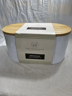 $28 • Buy The Farmhouse By Rachel Ashwell Bread Box Metal Storage Tin