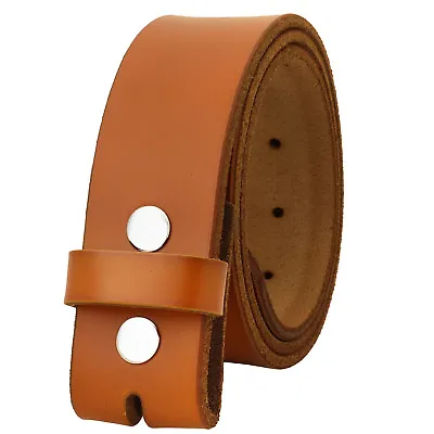 Falari Replacement One Piece Leather Belt Strap Without Buckle Snap On Strap 1.5 • $16.99