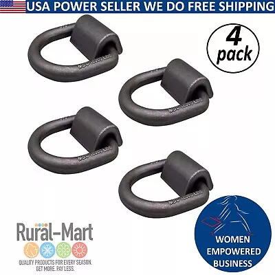 4pack 5/8  Heavy Duty Weld-On Forged D Ring 18000 Lbs • $27.54