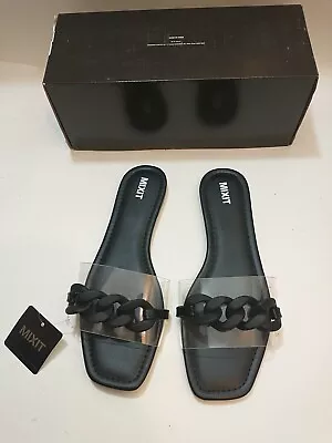 Mixit Devon Womens Size 9 Black Sandals Shoes NEW  • $41.98