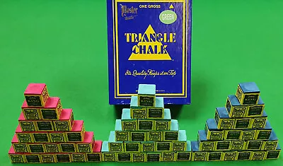 £22.99 • Buy Triangle Snooker Pool Billiard Cue Chalk Green, Red, Blue Any Amount By Tweeten