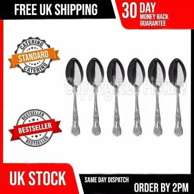 £5.69 • Buy 6 Kings Pattern Dessert Spoons Set Of Six Quality Design Desert Cutlery