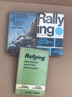 3 Car Rallying Preparation Navigation Organisation Books Stuart Turner & Kahn • £10