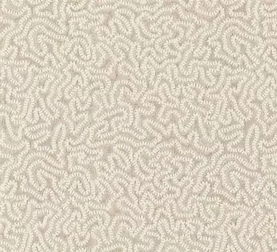 ZOFFANY CURTAIN FABRIC DESIGN Maze 0.65 METRES STONE EMBROIDERED DESIGN • £32.99