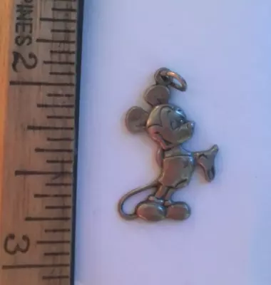 Walt Disney World Mickey Mouse Sterling Silver Charm Pendant • $15