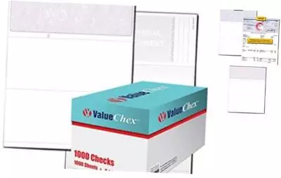 VersaCheck ValueChex - 1000 Blank Business Voucher Checks - 1000 Sheets Blue • $77.70