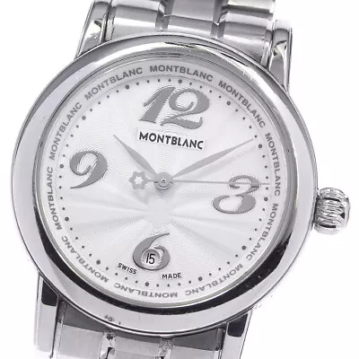MONTBLANC Meisterstic 7079 Date Silver Dial Quartz Ladies Watch_801770 • $511.29