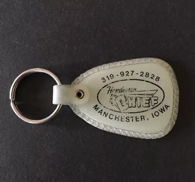 Vintage Keychain HENDERSON CHIEF SALT SPREADERS Key Ring Glow Fob Manchester IA. • $19.98