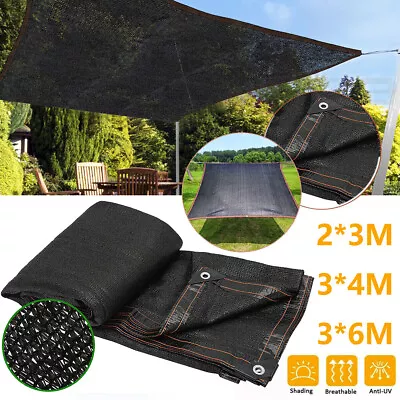 Shade Sail Shade Mesh Sunblock Cloth UV Protection Sunshade Fabric Shade Netting • £13.97