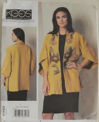 Vogue Pattern - V1493 -Misses' Very Loose-fitting Jacket  By; Koos Van Den Akker • $14.99