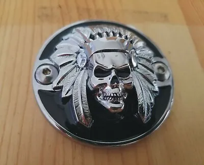 Indian-NEW Chief-Chieftain-Bobber-Springfield-Vintage-Warbonnet Skull Horn Cover • $65