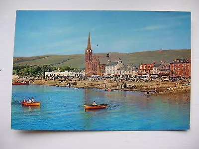 Largs Postcard - Ayrshire. (J Arthur Dixon - Rowing Boats - Church) • £2.79