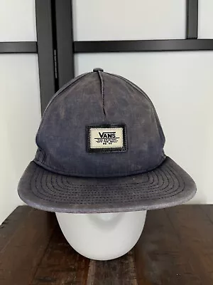 Vans Hat Cap Snap Back Adult One Size Blue The Original NO. 66 Off The Wall • $13.19