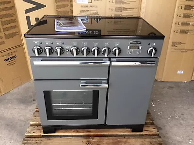 Rangemaster Professional Deluxe 90 Induction Slate/Chrome . Pristine Condition • £1400