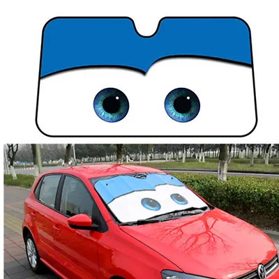  Cartoon Foldable Sun Shade SUV Front Window Car Visor Windshield Block Cover • $22.40