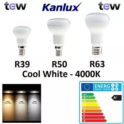 Kanlux R39 R50 R63 LED Reflector Bulb Spot Light Cool White Light E14 E27 Lamps • £7.95