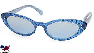 NEW MIU MIU SMU 09U 2B2 BLUE /BLUE SHADED MIRROR LENS SUNGLASSES 53-19-145 Italy • $120