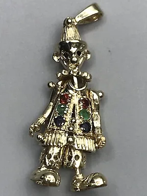 9ct Gold Clown Pendant • £215