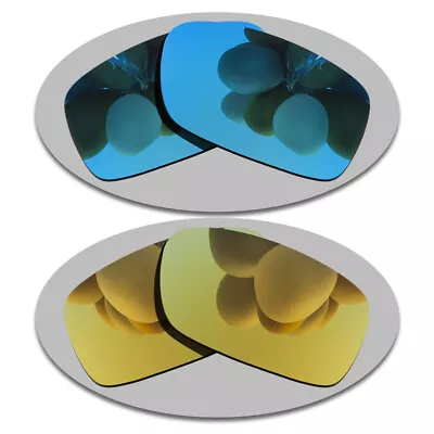 US Sky Blue&Yellow Gold Lenses Replacement For-Oakley Crankcase Polarized • $15.56