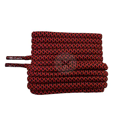 Mr Lacy Ropies - Black & Red Shoelaces • £5.49