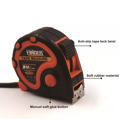 Finder Pocket Tape Measure Various Sizes 3m (10ft) Stainless Steel • $514.99