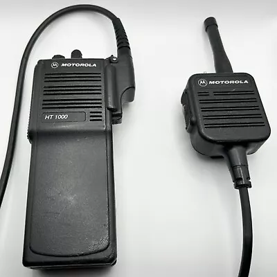 Motorola HT1000 Radio - UHF W/ Mic & Battery H01SDC9AA3DN • $54.99