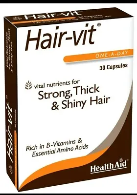 HealthAid Hairvit  30 Capsules • £10.99