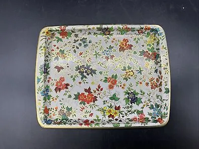 VTG Daher Decorated Ware England Small Metal Floral Tray • $10