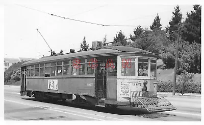 3aa358 Rp 1947 Market Street Railway Sf Car #967 On Turk St Near Parker • $8.99