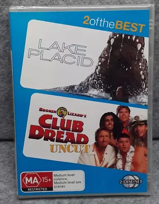 NEW: LAKE PLACID | CLUB DREAD UNCUT | 2 Movie DVD Set Region 4 PAL Free Post • £6.82