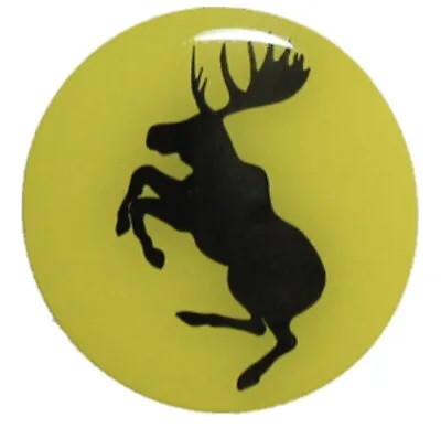 GENUINE Prancing Moose VOLVO 63mm Poly Gel Dome Wheel Center Cap Decal Set Of 4 • $20