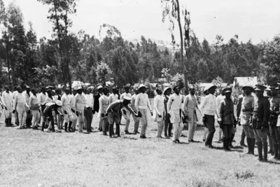 $7.65 • Buy Ethiopian Army Drill Under Troops Of The Imperial Guards 1935 OLD PHOTO