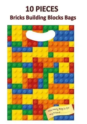 10 PCS Bricks Building Block Bag Loot Party Birthday Wedding Kid Carnival Candy • $2.47