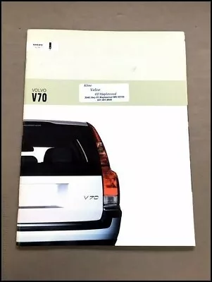 2003 Volvo V70 Wagon 36-page Dealer Car Sales Brochure Catalog - 2.4T T5 AWD • $19.16