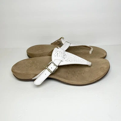 £33.64 • Buy VIONIC Rest By Orthaheel Tropez Thong Sandals Shoes White Wonen’s Sz 10 WIDE