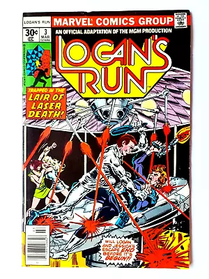 LOGAN'S RUN # 3 (Marvel Comics 1977) UK Postage £3 NO MATTER HOW MANY • £0.99