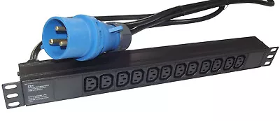 12 Way IEC C13 - 32 AMP PDU Power Distribution Unit 32A 19  Horizontal Cabinet • £46