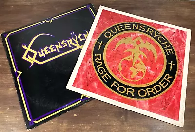 Lot Of 2 QUEENSRYCHE 12  Vinyl SELF-TITLED EP & RAGE For ORDER LP EMI VG+ VG++ • $99.99