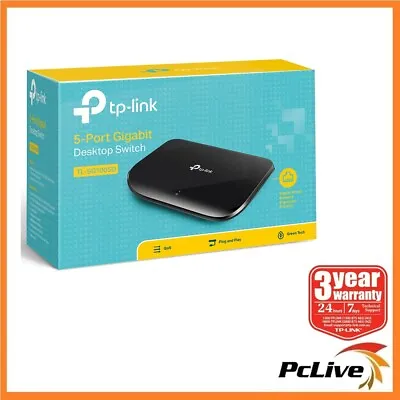 $25.90 • Buy TP-Link TL-SG1005D 5 Port 1000Mbps Gigabit Ethernet Switch Hub Plug And Play